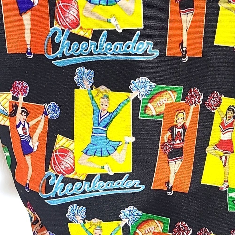 Cheerleader Colorful Canvas Tote Bag - Picture 3 of 8